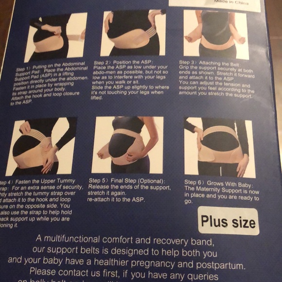 Maternity Belt, Pregnancy Back Support, Back Support, Light Weights Black plus - Picture 8 of 8